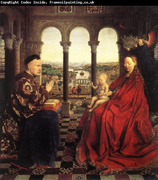 Jan Van Eyck The Virgin of Chancellor Rolin (mk08)